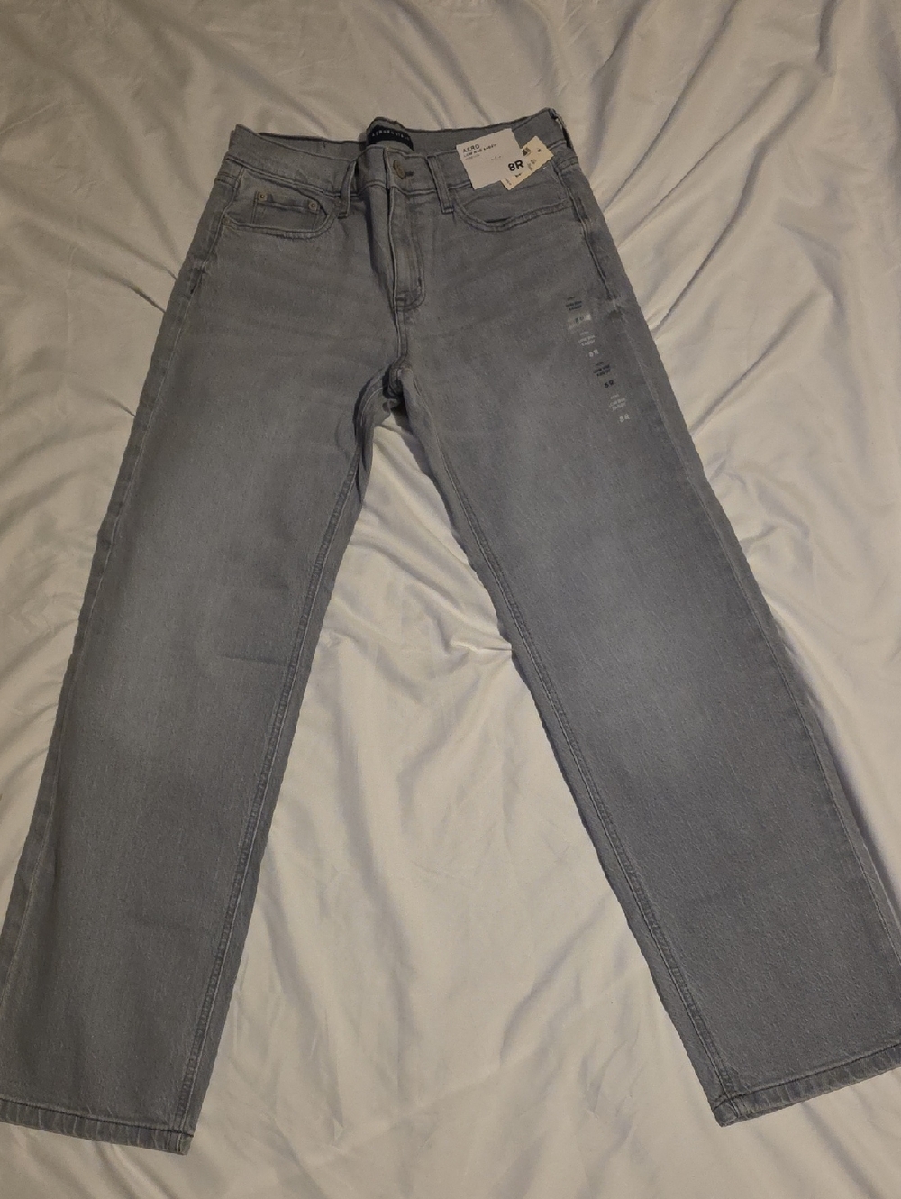Areopostale Womens Size 8 Gray Jeans